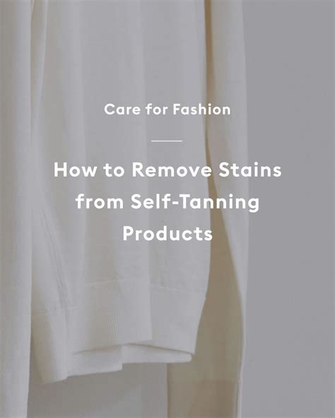 how to get fake tan stains out of clothes